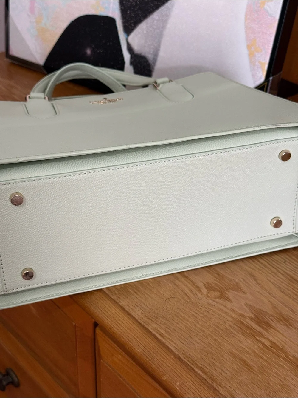 kate spade Mint Green Saffiano Leather Satchel